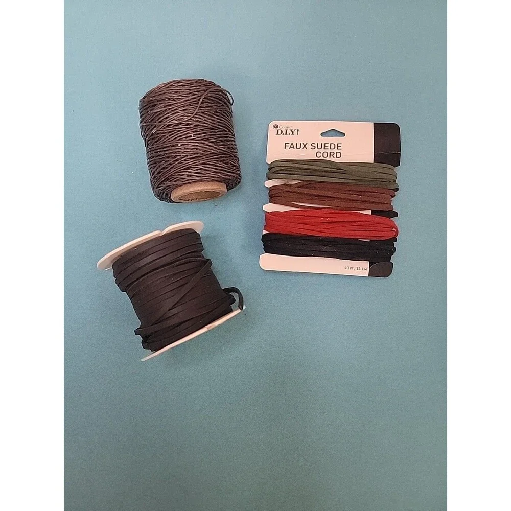 Lot Of 3 Leatherworking Cords Crafting